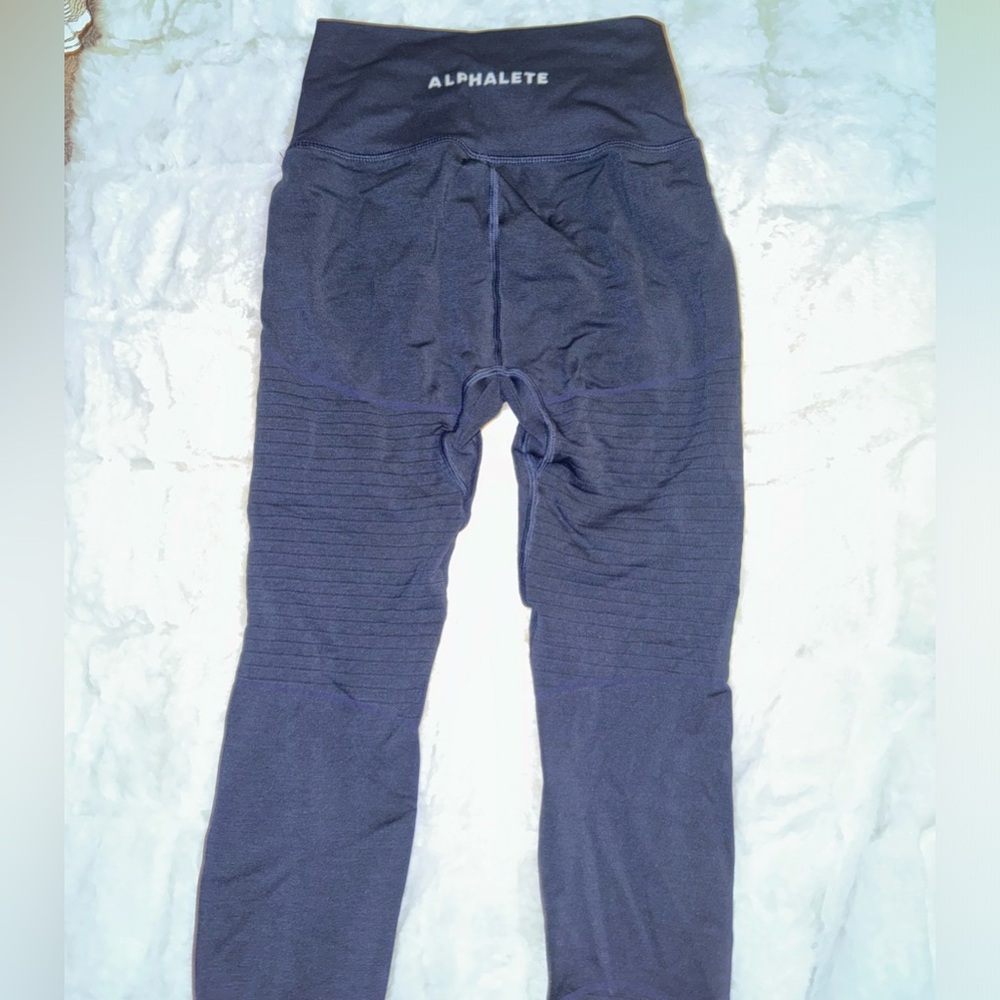 NEVER WORN BLUE ALPHALETE LEGGINGS